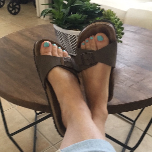 Birkenstock Madrid brown vegan sandals SZ: 35 - Picture 1 of 8